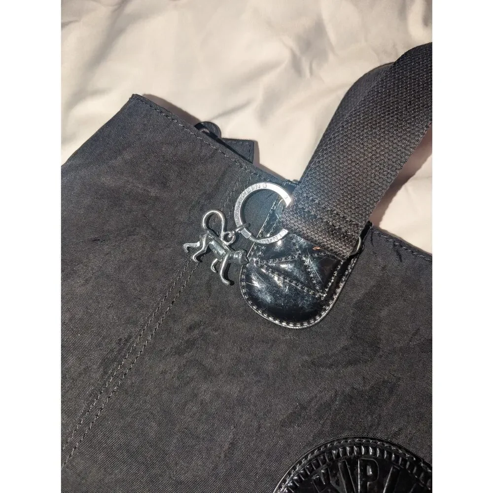 Kipling Black Tote Bag Purse 18" x 12" - Picture 9 of 9